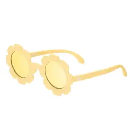 Babiators Polarized Flower: Sun Ray Yellow Mirrored Lenses