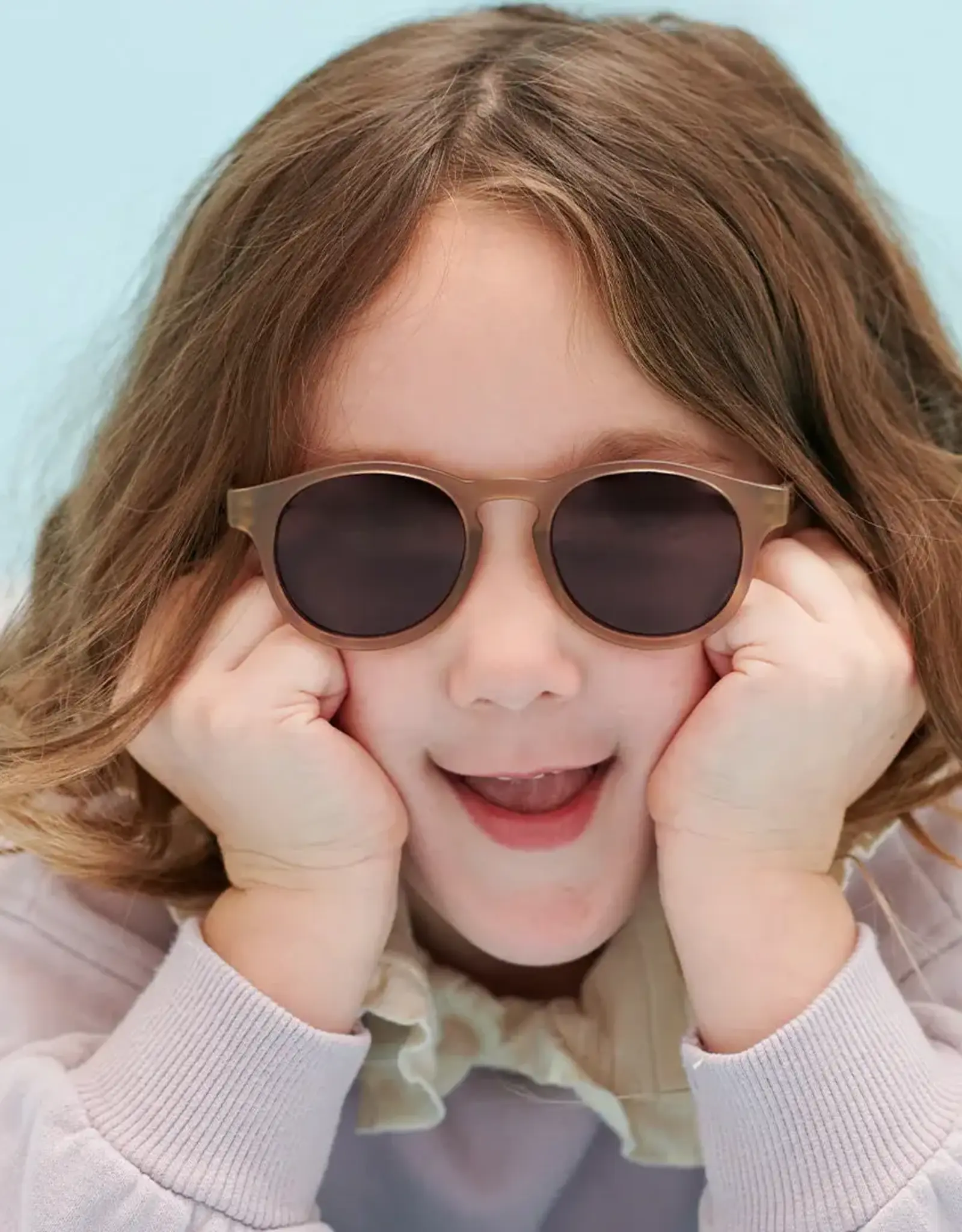 Babiators Original Keyhole: Cocoa Cloud Amber Lenses