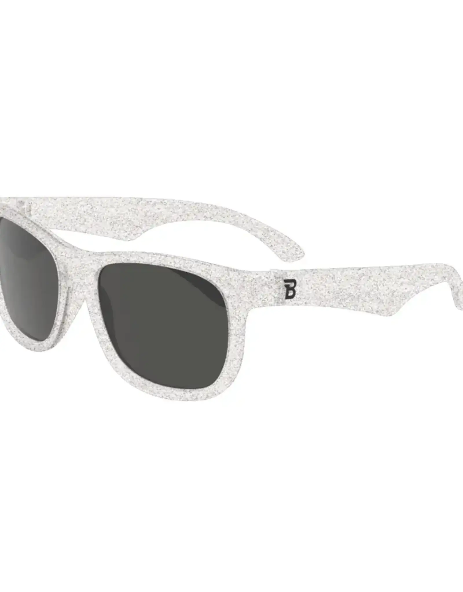 Babiators Original Navigator: Silver Shimmer Smoke Lenses