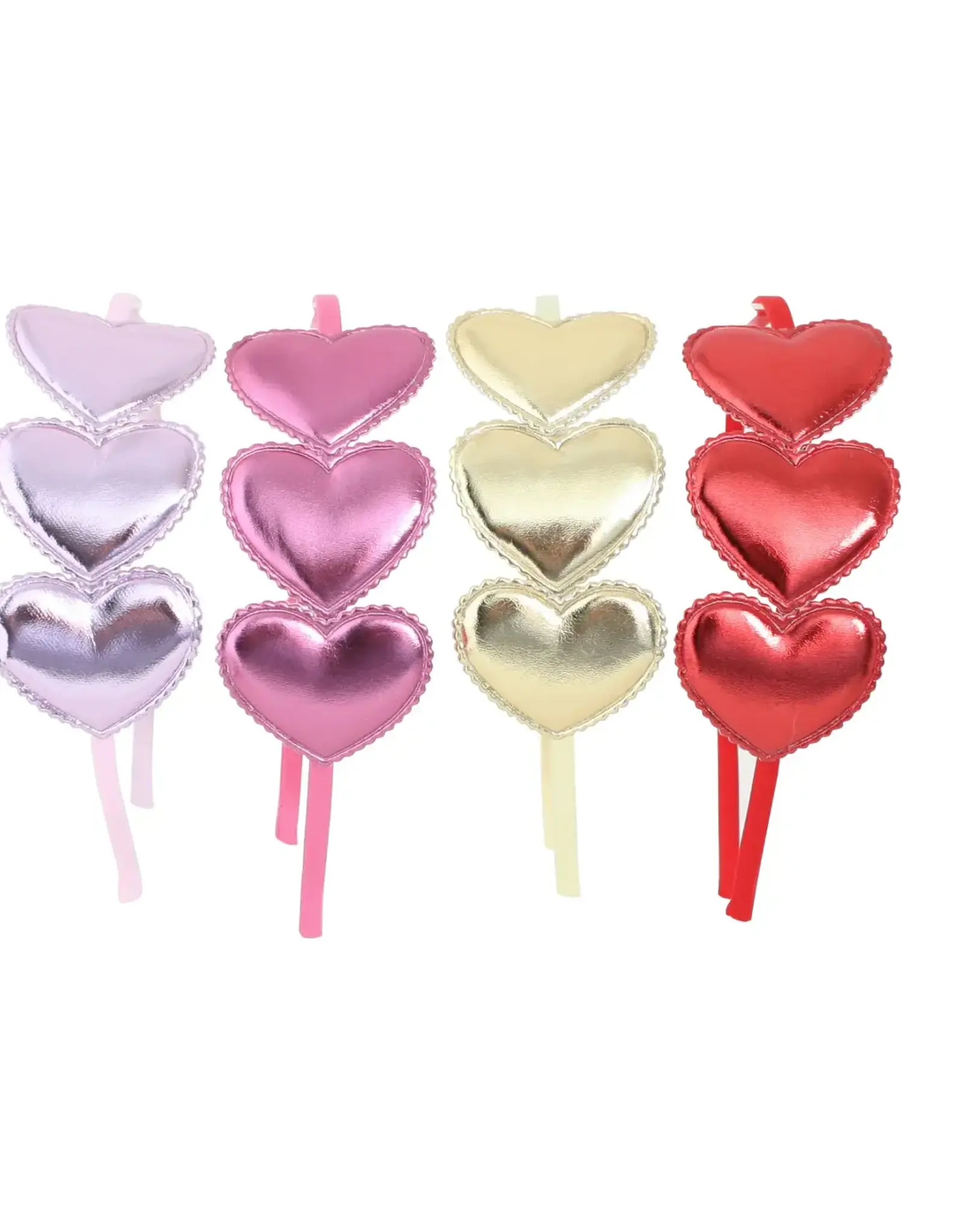 Bows Arts Metallic Heart Headband