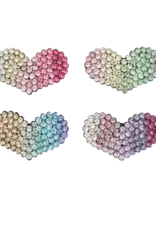 Bows Arts Rhinestone Heart Pop Clip