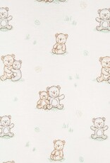 Little Me Fuzzy Bears 2-Way-Zip Footed One-Piece and Hat