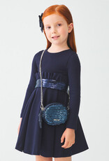 Abel & Lula Sequins Bum Bag in Navy