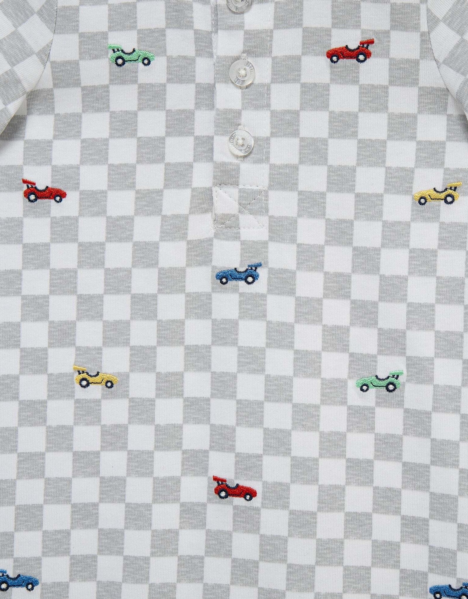 Little Me Racecar Romper & Hat