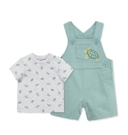 Little Me Turtle Shortall Set