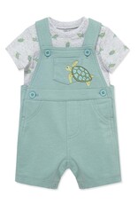 Little Me Turtle Shortall Set