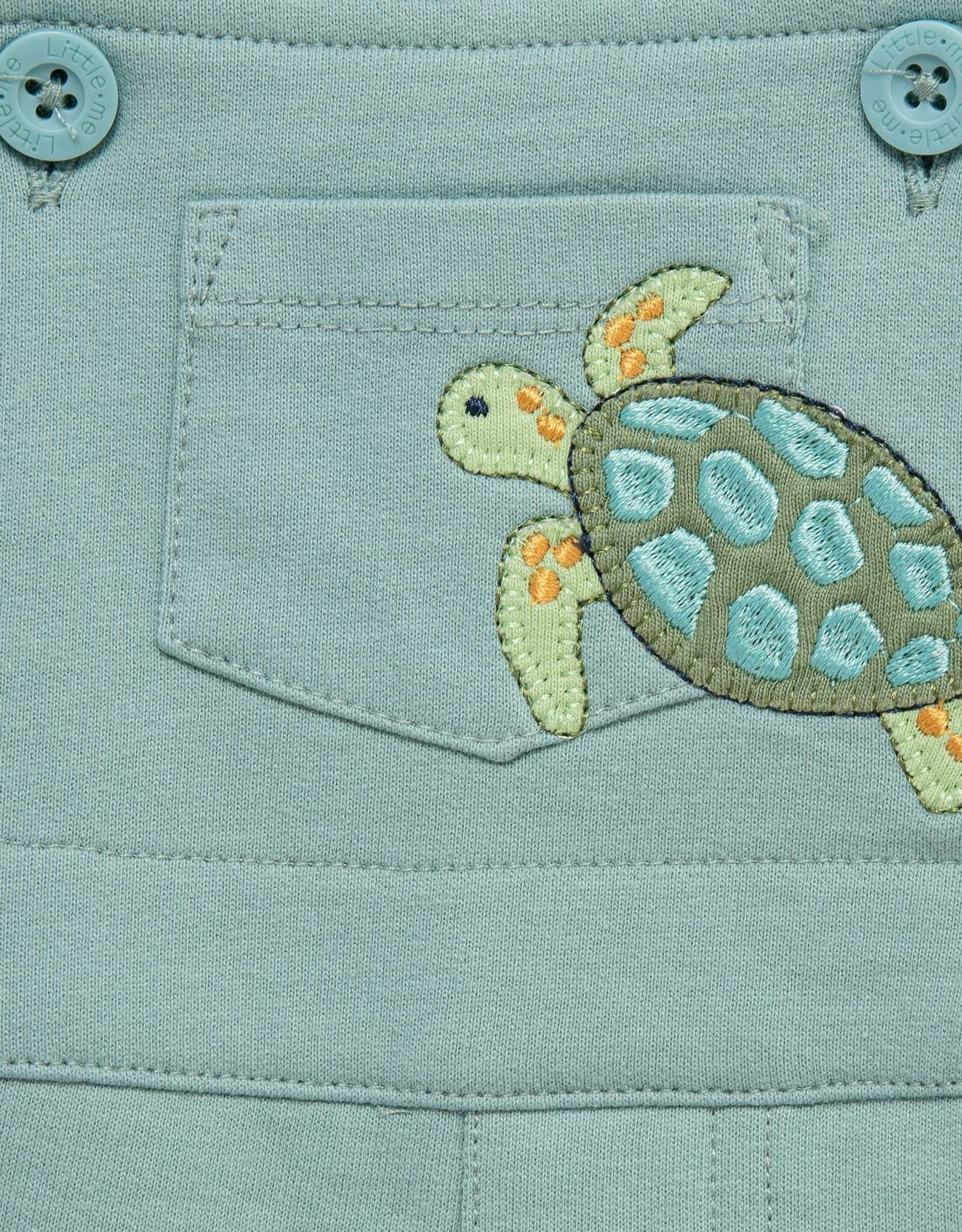 Little Me Turtle Shortall Set