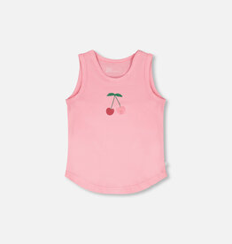 Deux Par Deux Prism Pink Cherries Tank Top