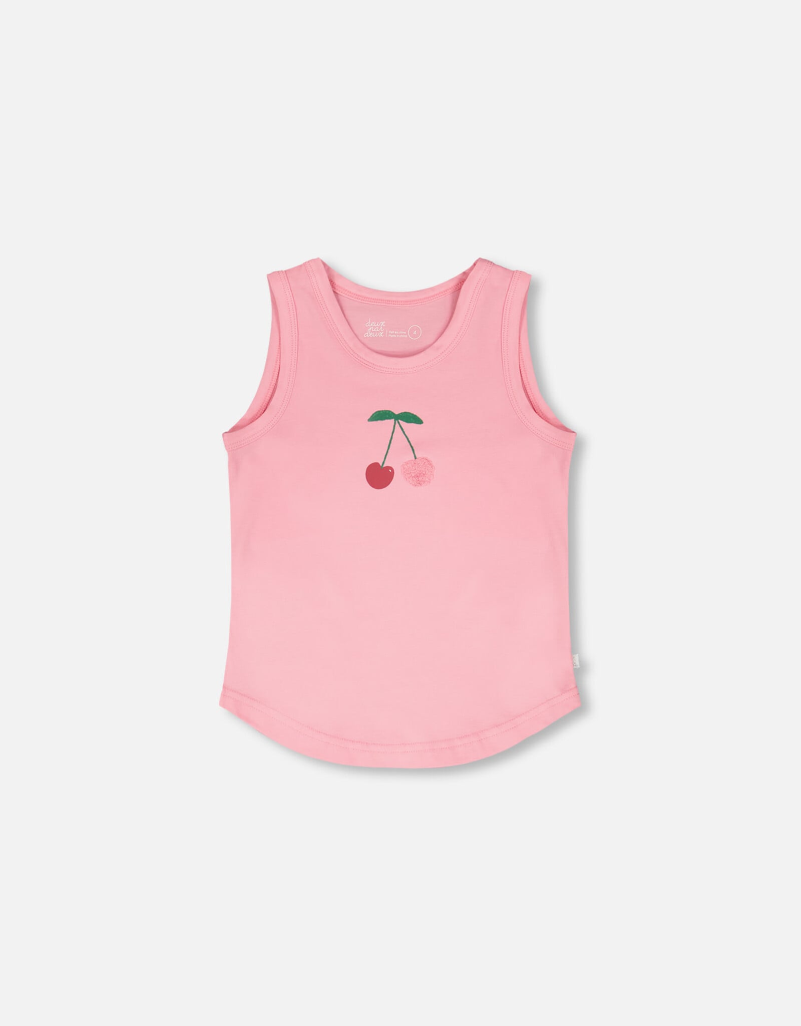Deux Par Deux Prism Pink Cherries Tank Top
