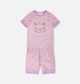 Deux Par Deux Leopard 2 Pc Pajama Set