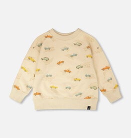 Deux Par Deux Safari Jeeps Terry Sweatshirt