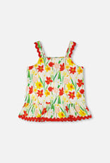 Deux Par Deux Daffodils Viscose Top