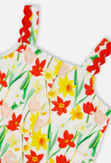 Deux Par Deux Daffodils Viscose Top