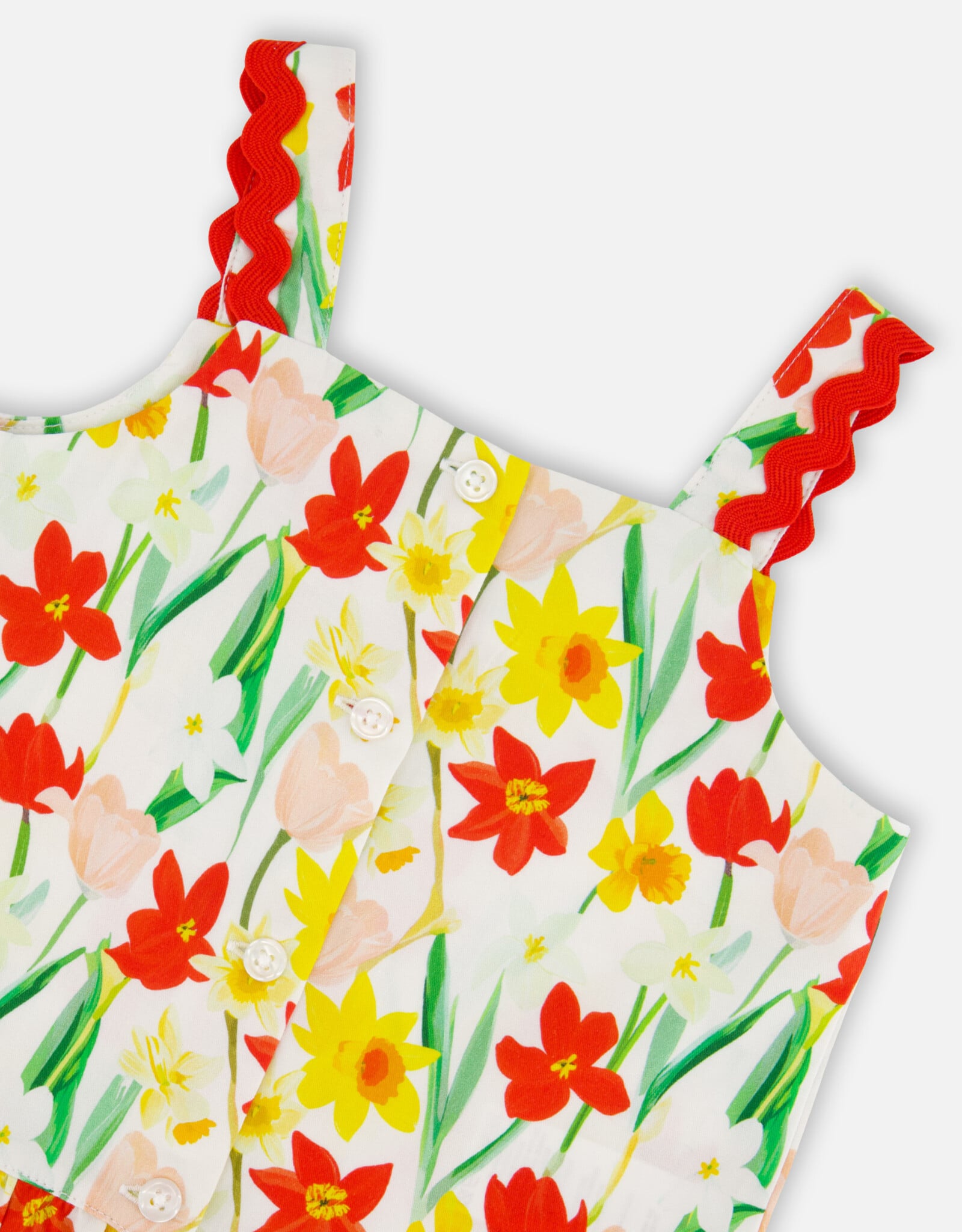 Deux Par Deux Daffodils Viscose Top