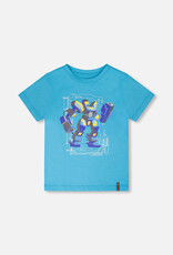 Deux Par Deux River Blue Robo T-Shirt