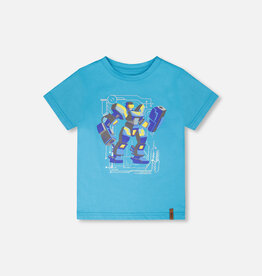 Deux Par Deux River Blue Robo T-Shirt