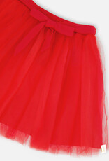 Deux Par Deux High Risk Red Mesh/Eyelet Skirt