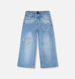 Deux Par Deux Light Blue Denim Wide Leg Jeans