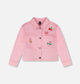 Deux Par Deux Prism Pink Jean Jacket