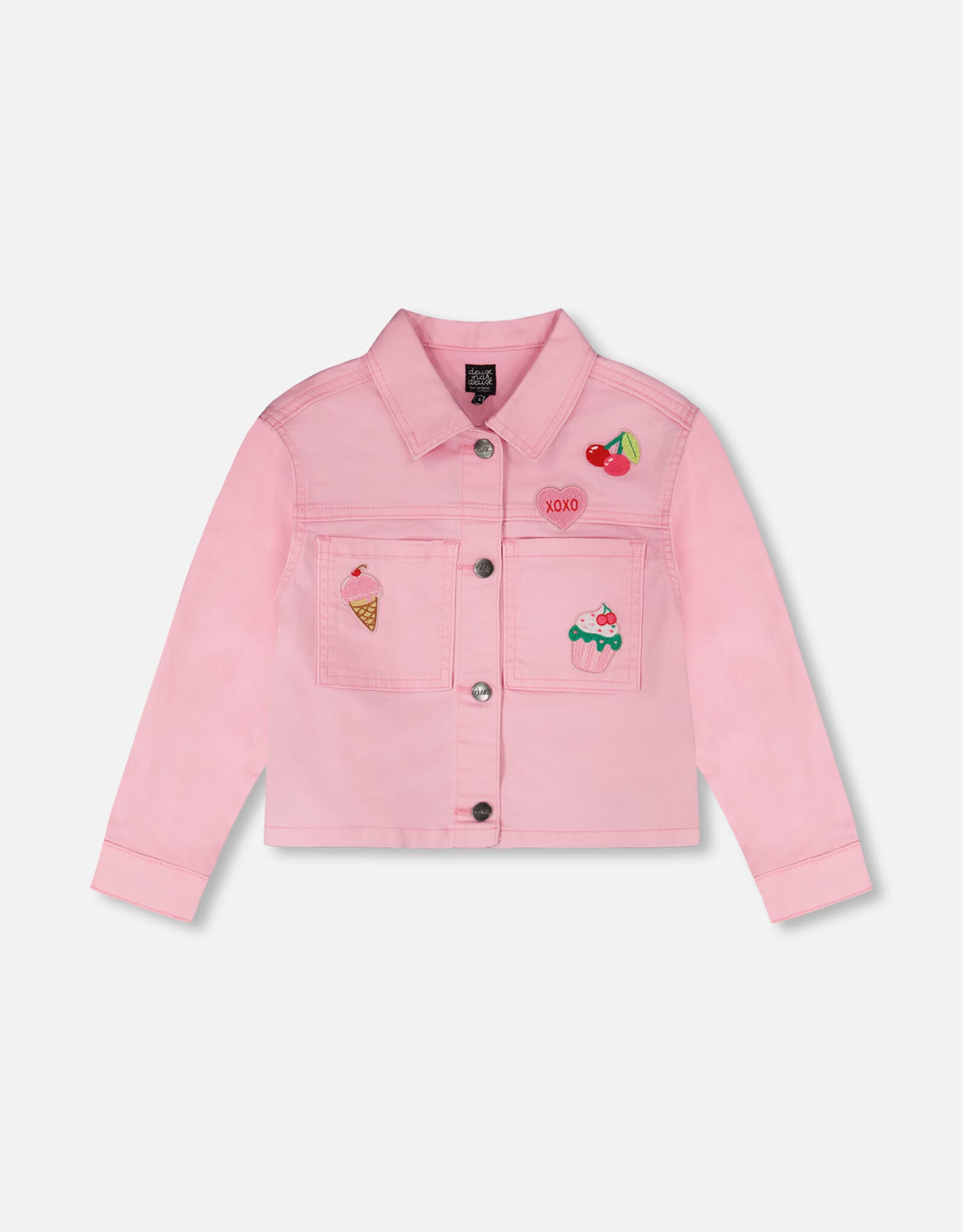 Deux Par Deux Prism Pink Jean Jacket