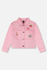 Deux Par Deux Prism Pink Jean Jacket