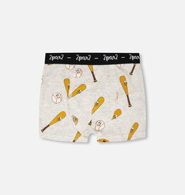 Deux Par Deux Baseballs and Bats Boxers (3 pack)