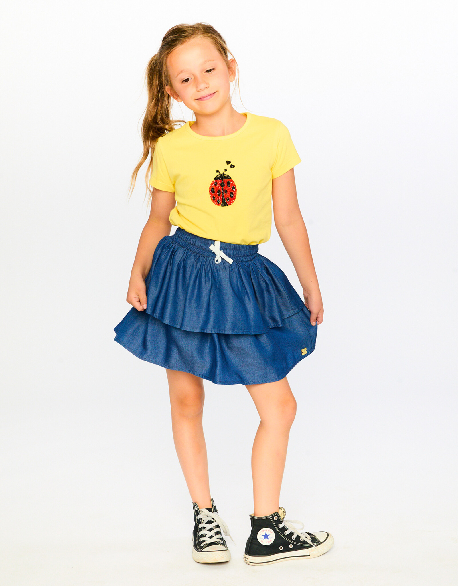 Deux Par Deux Lemon Ladybug T-Shrt