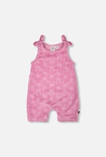 Deux Par Deux Lilac Flowers Romper with Bows