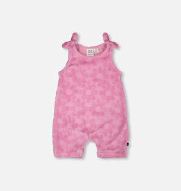 Deux Par Deux Lilac Flowers Romper with Bows