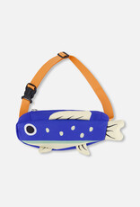 Deux Par Deux Dazzling Blue Fish Fanny Pack