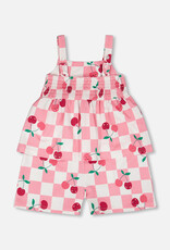 Deux Par Deux Cherry Print Romper