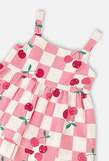 Deux Par Deux Cherry Print Romper