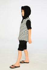 Deux Par Deux Peacoat Striped T-Shirt with Shorts