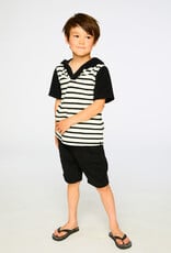 Deux Par Deux Peacoat Striped T-Shirt with Shorts