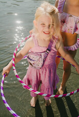 Deux Par Deux Lilac Flowers Beach Dress