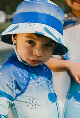 Deux Par Deux Gradient Whales Beach Hat