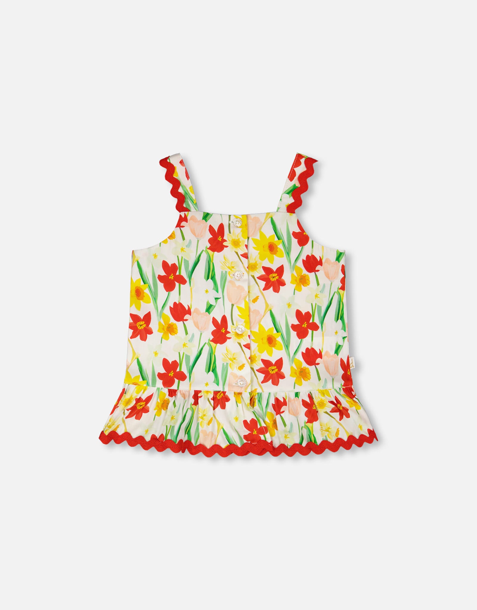 Deux Par Deux Daffodils Viscose Top