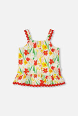 Deux Par Deux Daffodils Viscose Top