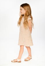 Deux Par Deux Seersucker Sand Striped Dress