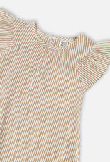 Deux Par Deux Seersucker Sand Striped Dress