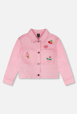Deux Par Deux Prism Pink Jean Jacket