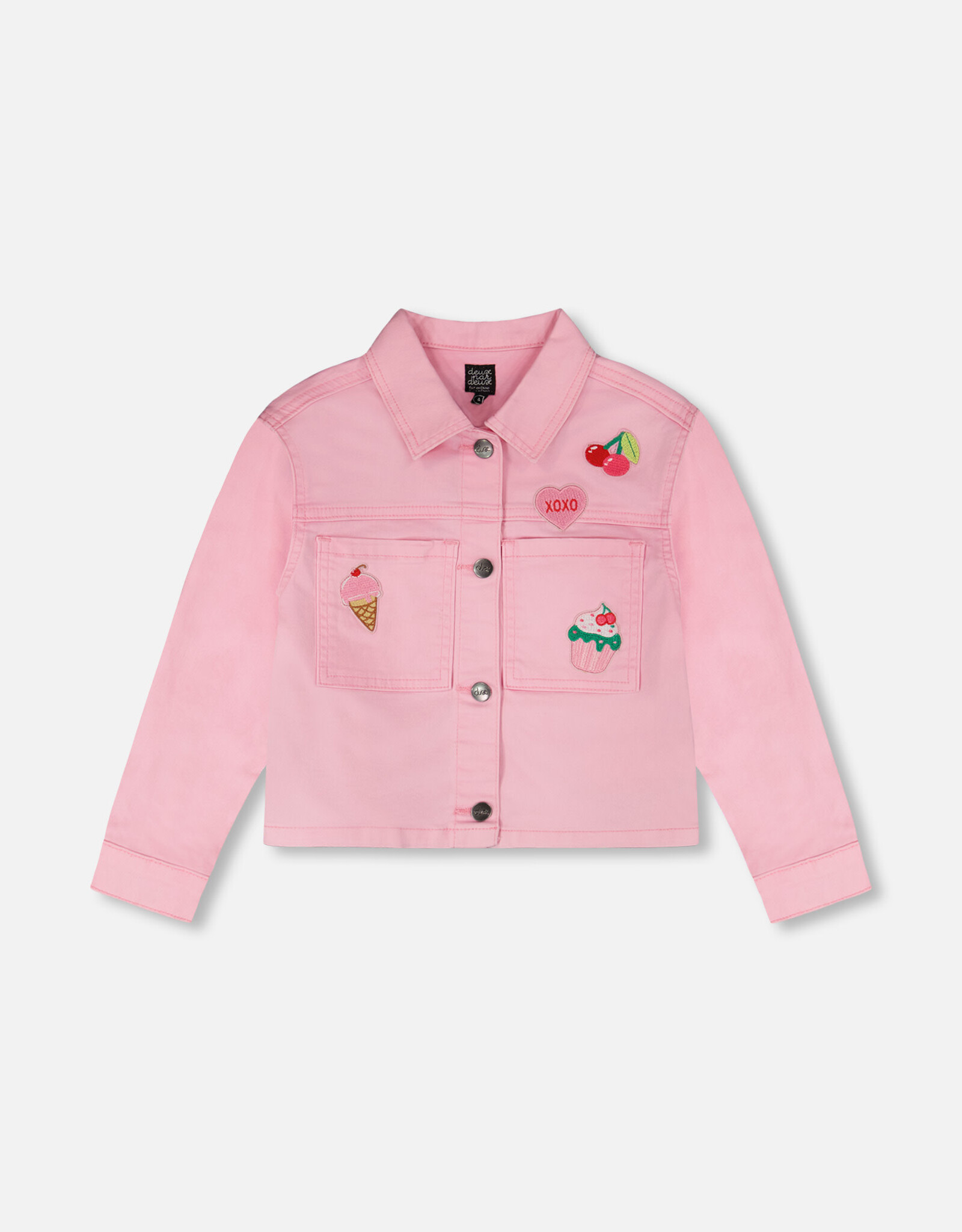 Deux Par Deux Prism Pink Jean Jacket