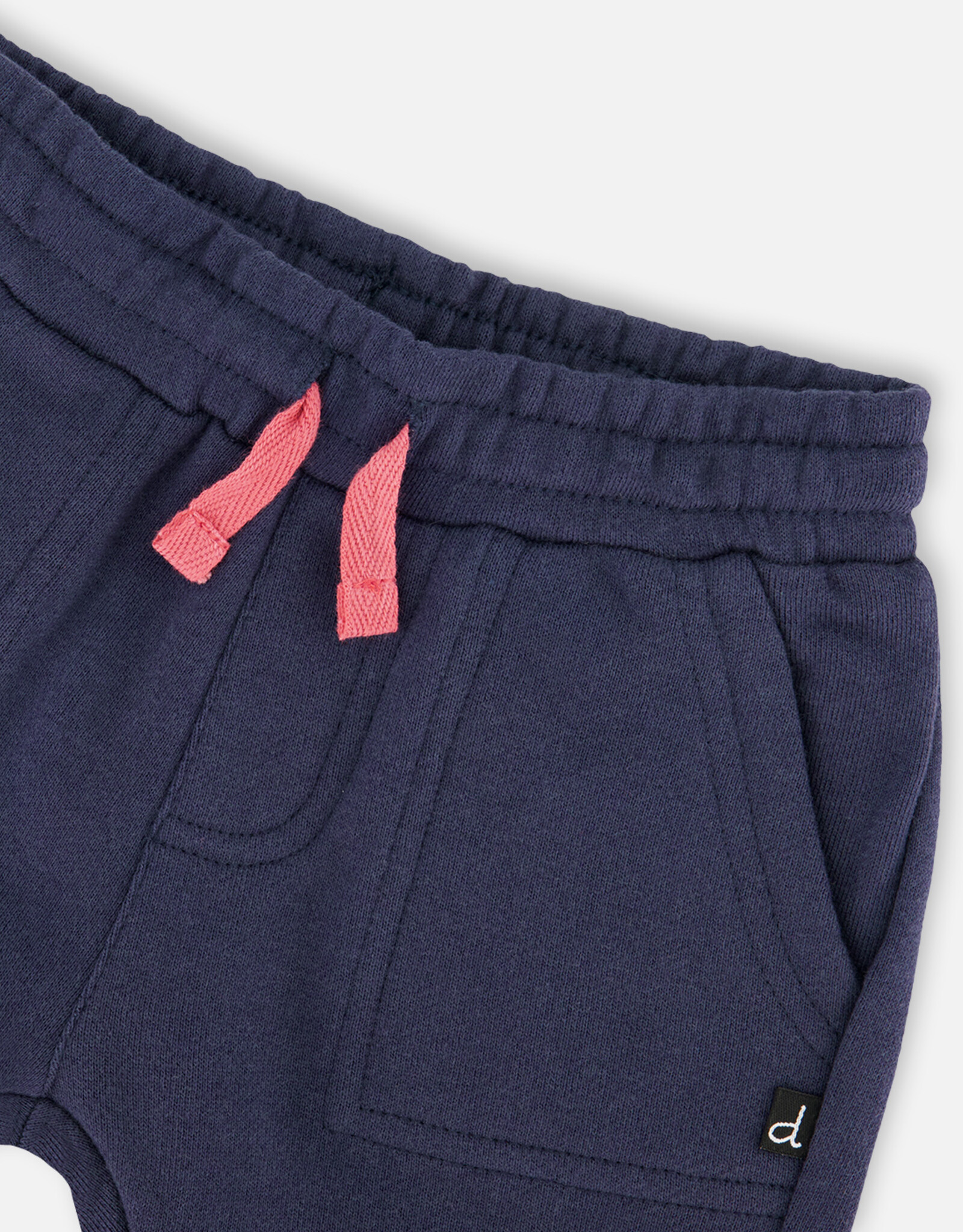 Deux Par Deux Navy Stripes T-Shirt and Short Set
