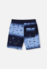 Deux Par Deux Blue Surf Terry Shorts