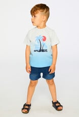 Deux Par Deux Blue Gadient Short Sleeve T-Shirt