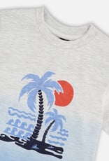 Deux Par Deux Blue Gadient Short Sleeve T-Shirt