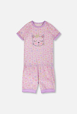 Deux Par Deux Leopard 2 Pc Pajama Set