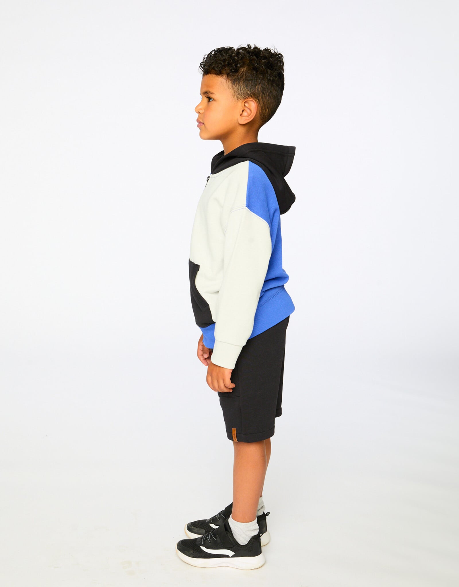 Deux Par Deux Anthracite Terry Shorts Boys