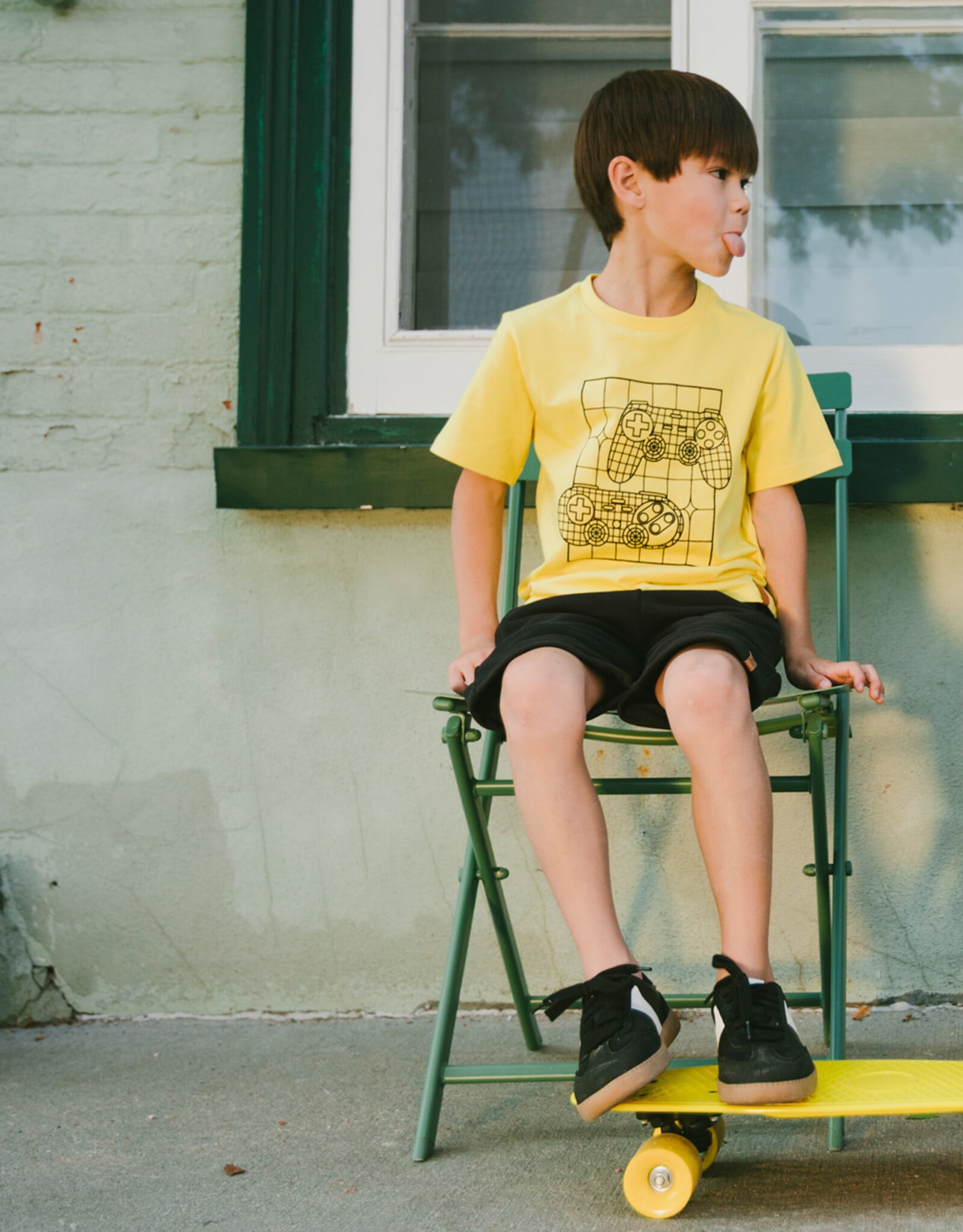Deux Par Deux Anthracite Terry Shorts Boys