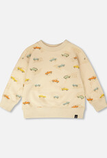 Deux Par Deux Safari Jeeps Terry Sweatshirt